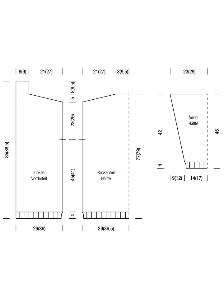 Strickpaket Ecopuno Basta Cosmo Jacke mit Karos