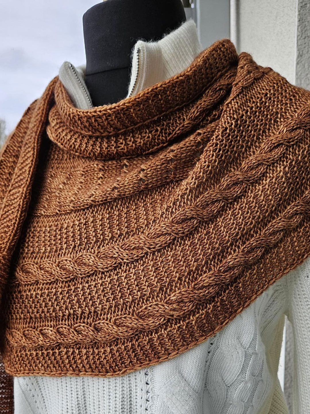 Strickpaket Lizas Tuch Orange Night - Vintage