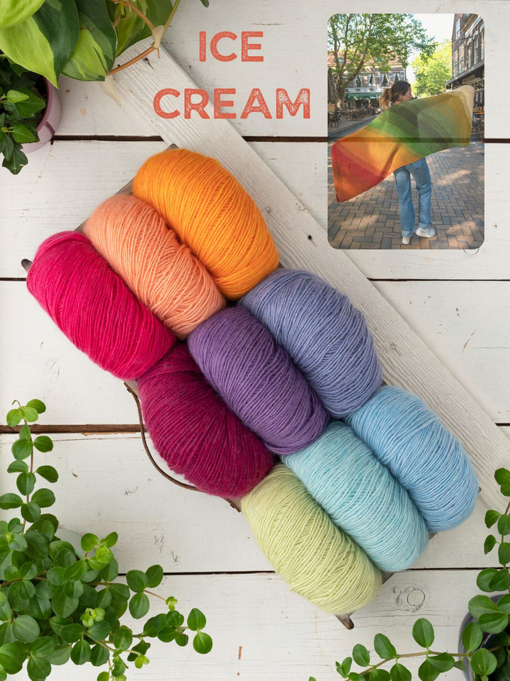 Strickpaket Ecopuno Streifenstola