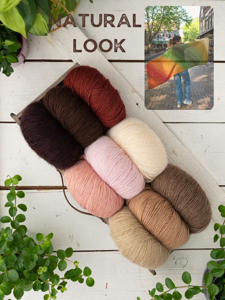 Strickpaket Ecopuno Streifenstola