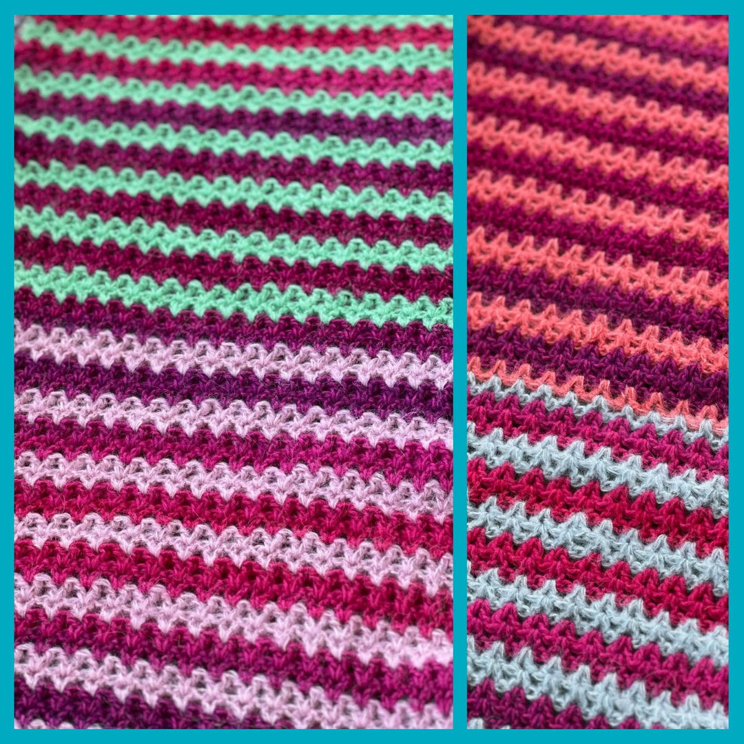 Häkelpaket Poncho Color Waves