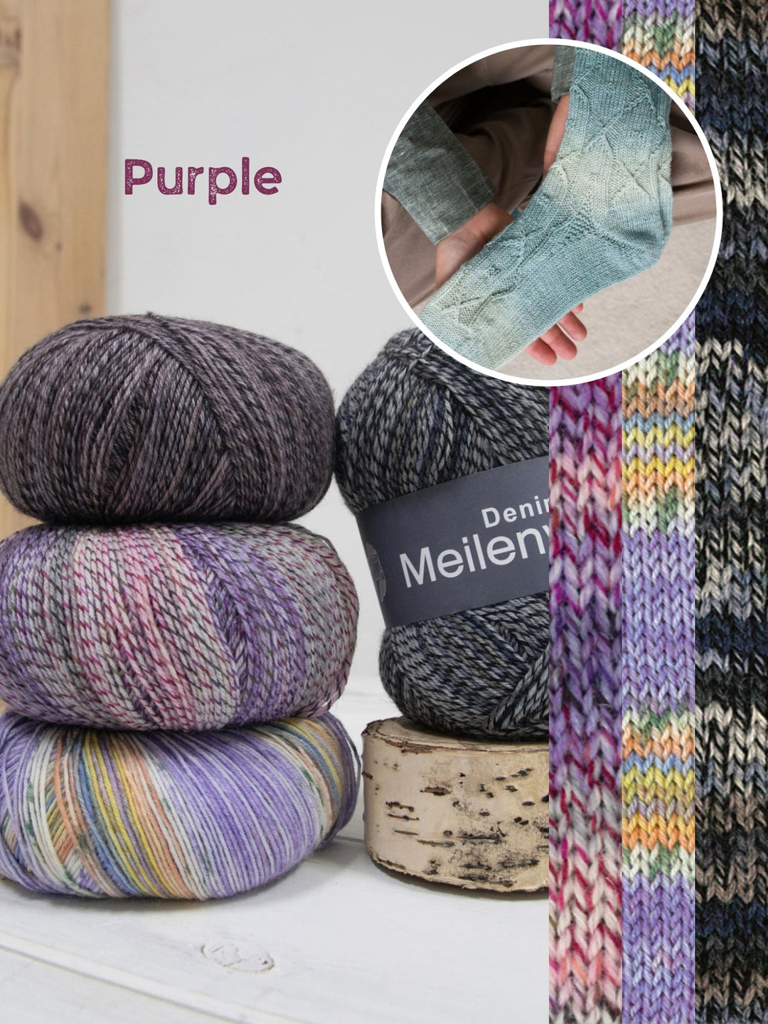 Strickpaket Sockenprobe Socktober