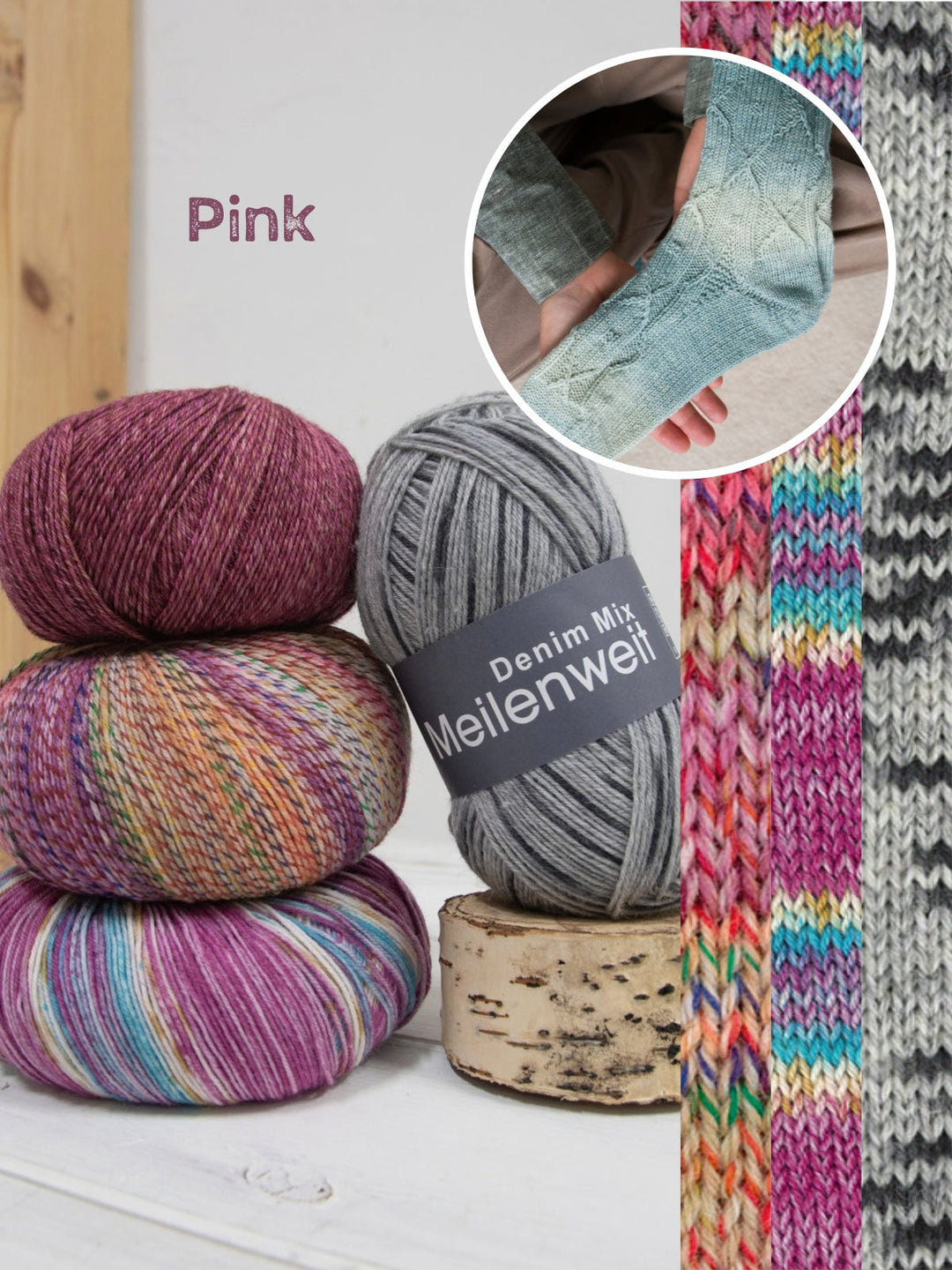 Strickpaket Sockenprobe Socktober