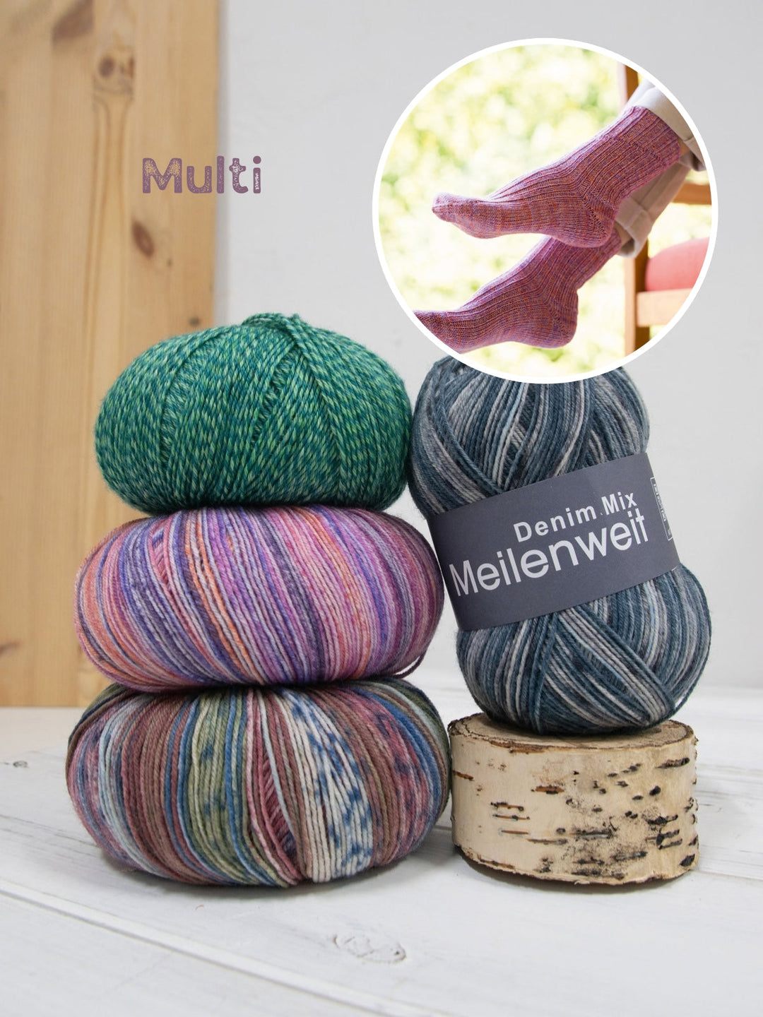 Strickpaket Sockenprobe Socktober