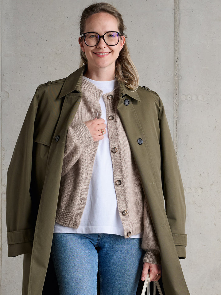 Strickpaket Classy Raglan Jacket - Cool Wool Silkhair