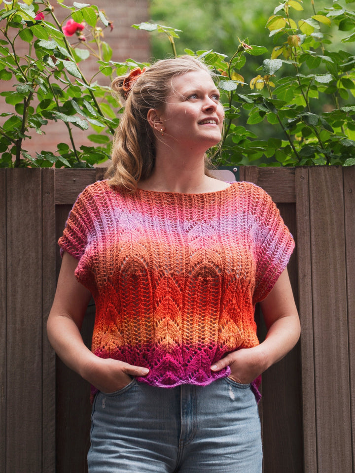 Strickpaket Sunset Ajour Top