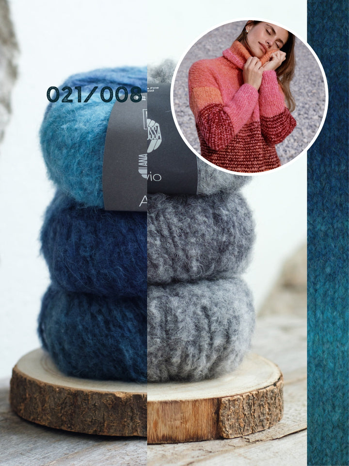 Strickpaket Avio Rollkragenpullover