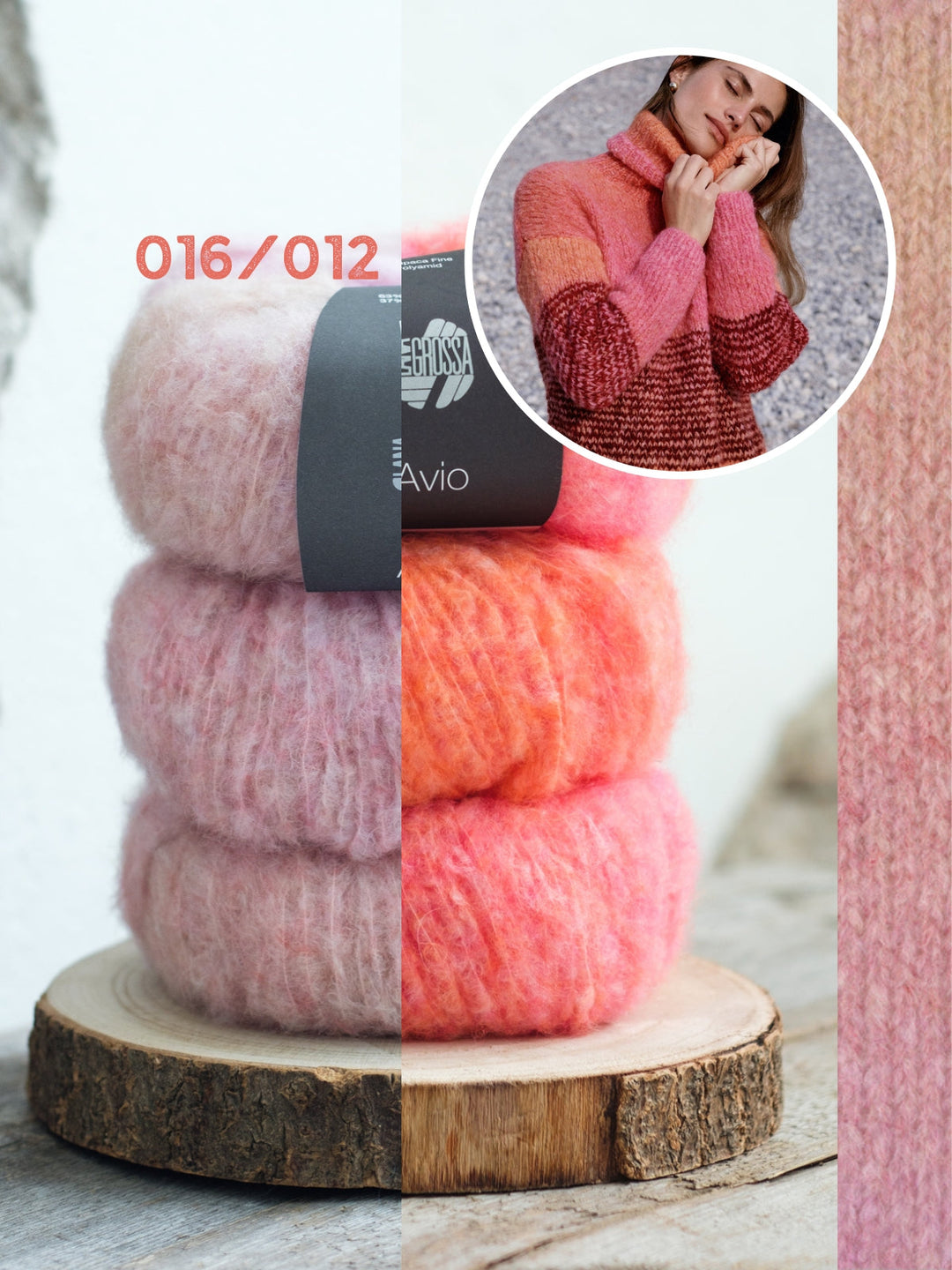 Strickpaket Avio Rollkragenpullover