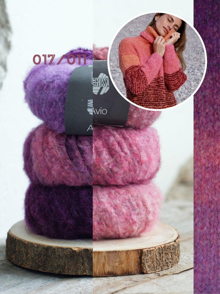 Strickpaket Avio Rollkragenpullover