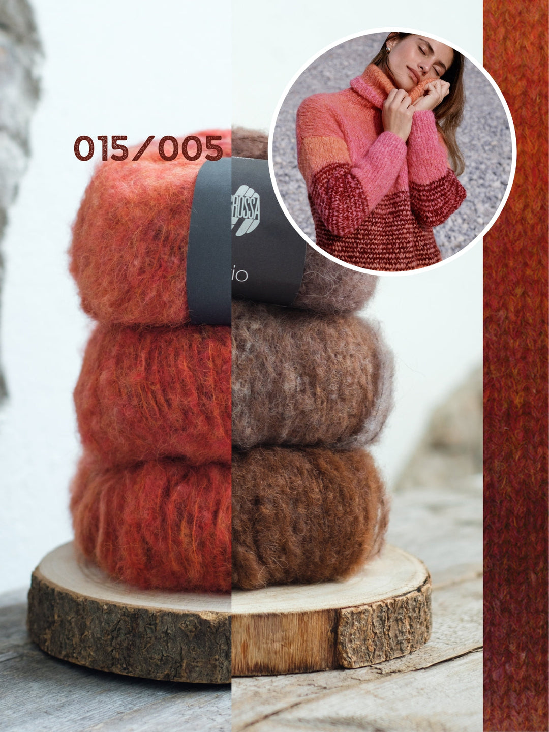 Strickpaket Avio Rollkragenpullover