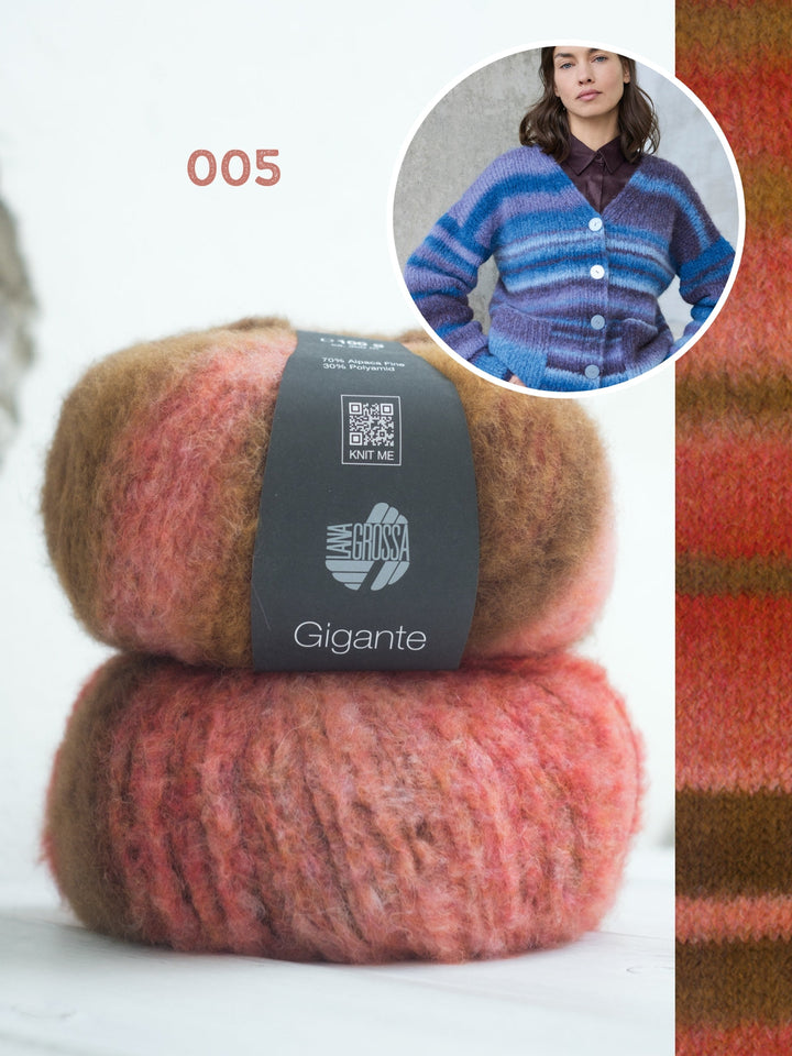 Strickpaket Gigante Top-down Jacke