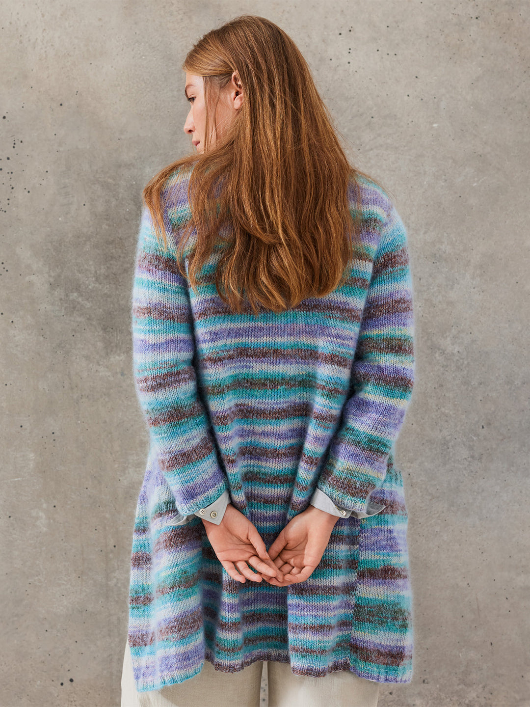 Strickpaket Gianna Silkhair Longjacke