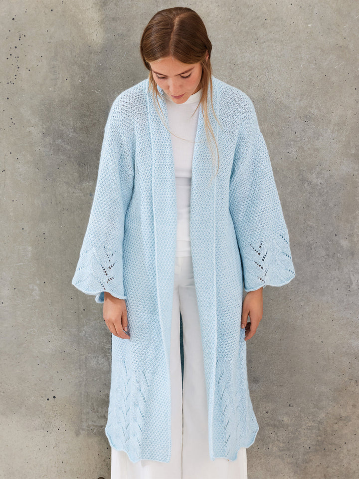 Strickpaket Summer Softness Mantel mit Ajourmuster