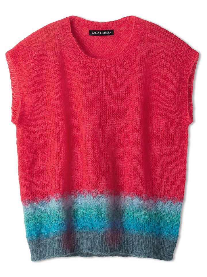 Strickpaket Silkhair Pullunder mit Farbverlauf