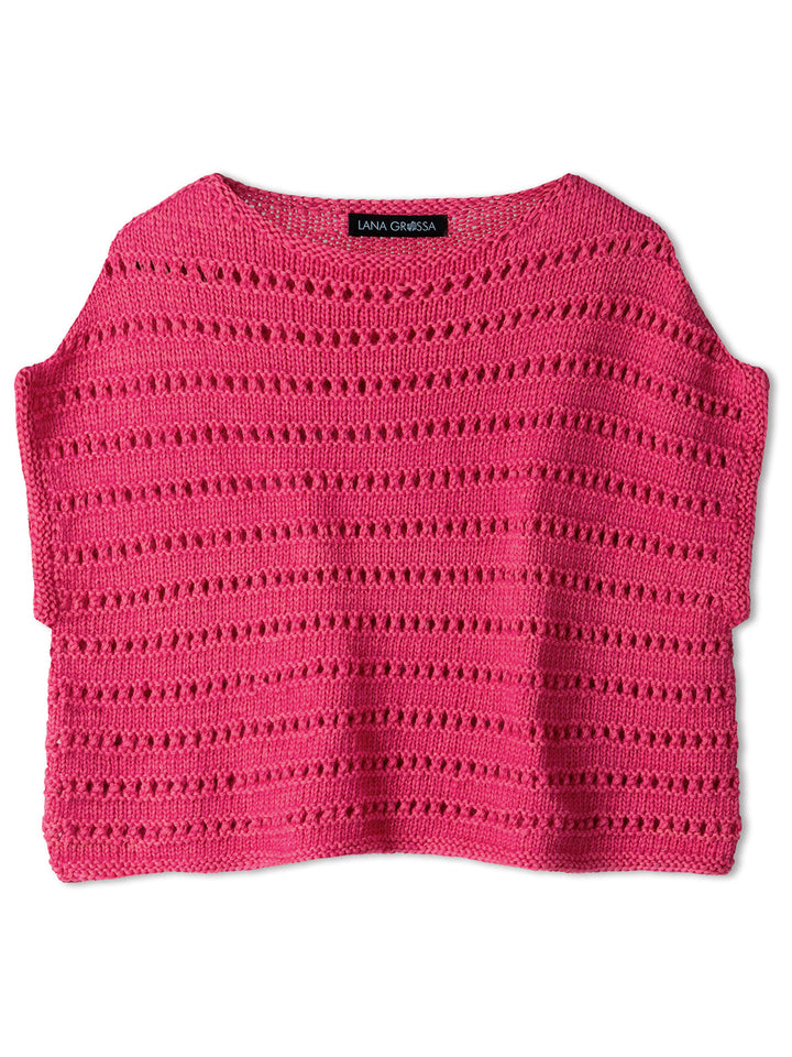 Strickpaket Summer Softness Pullunder mit Ajourmuster