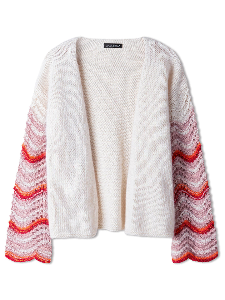 Strickpaket Summer Softness Silkhair Jacke mit Wellenmuster