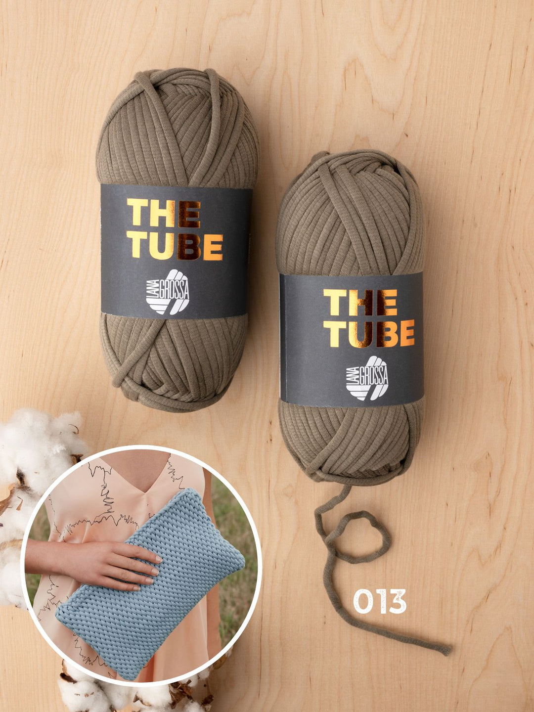 Häkelpaket The Tube Tasche in Tunesischer Häkelei