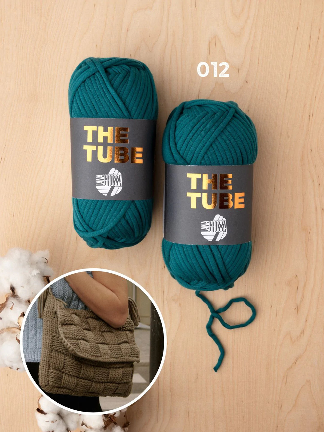 Strickpaket The Tube Gestrickte Tasche