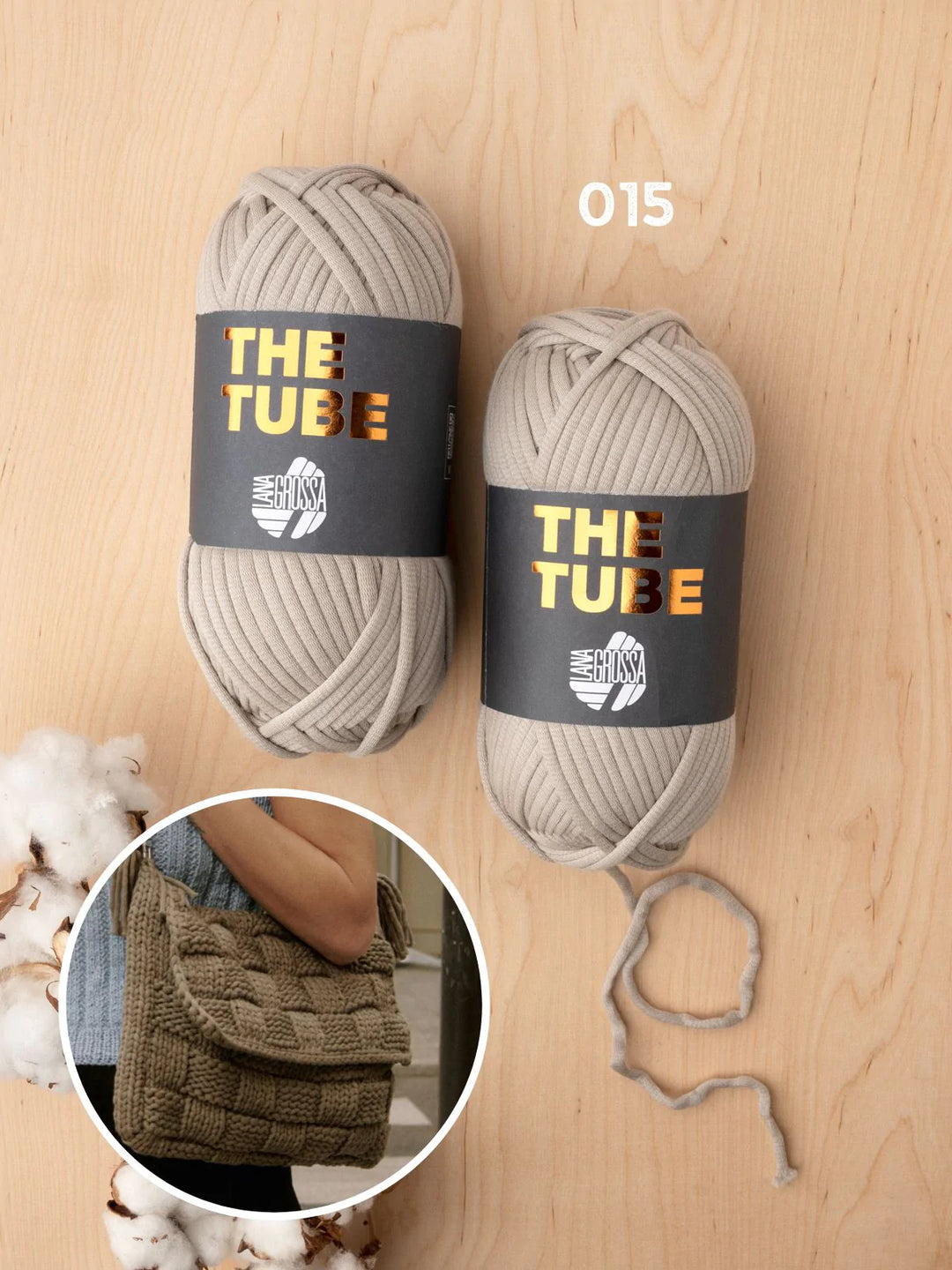 Strickpaket The Tube Gestrickte Tasche