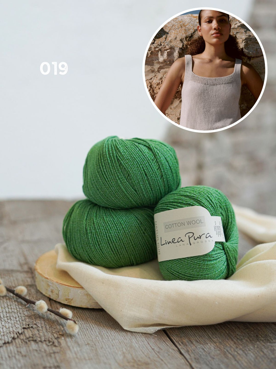 Strickpaket Cotton Wool Top