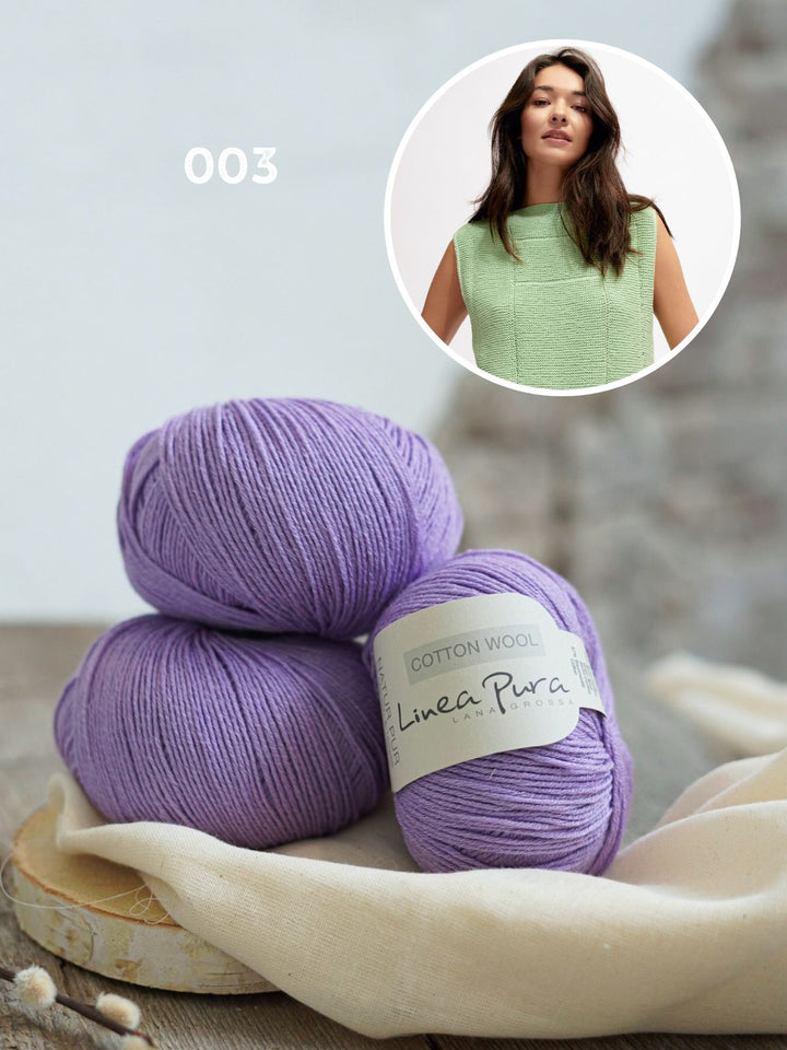 Strickpaket Cotton Wool Top