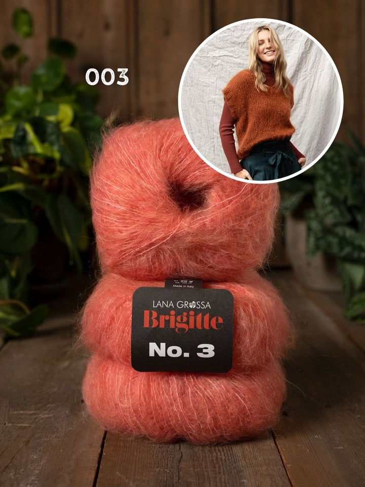 Strickpaket Brigitte No. 3 Pullunder mit V-Ausschnitt
