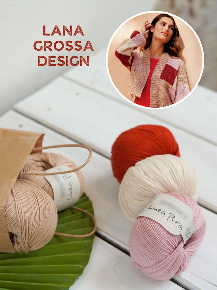 Häkelpaket Cotton Wool Patchwork Cardigan