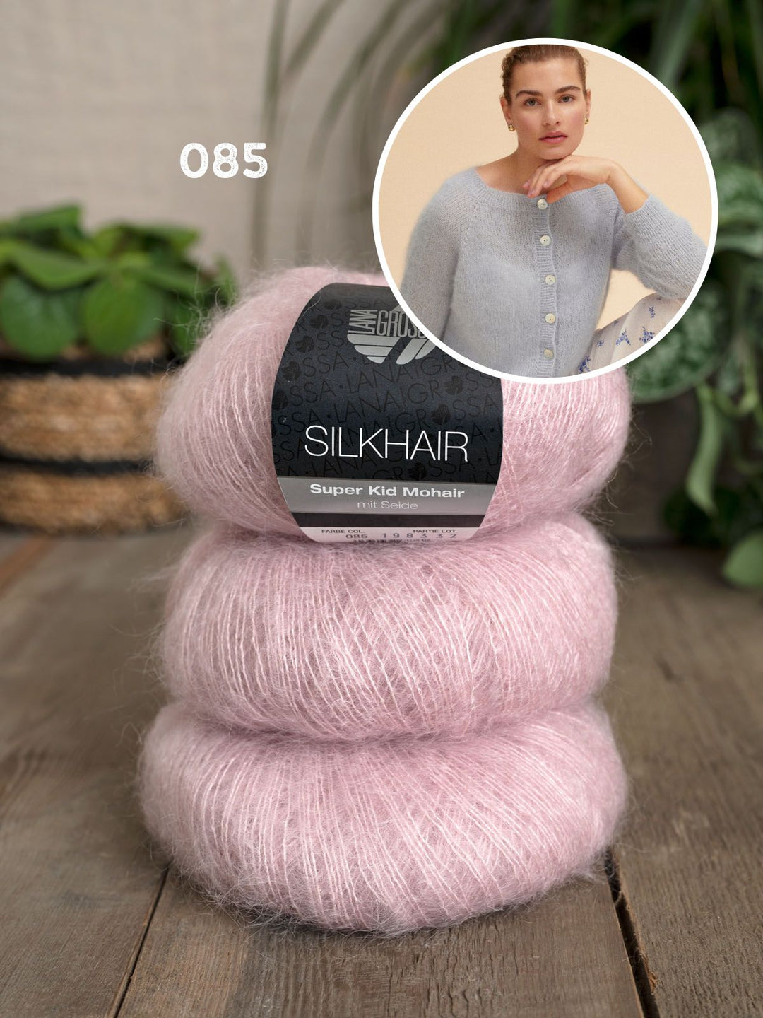Strickpaket Silkhair Raglan-Jacke