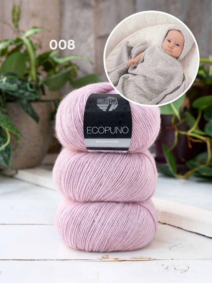 Strickpaket Ecopuno Baby-Decke