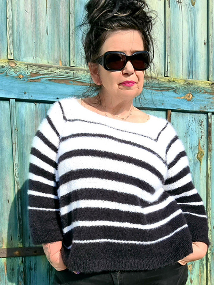 Strickpaket Per Fortuna gestreiften Sommerpullover - Tanja Steinbach