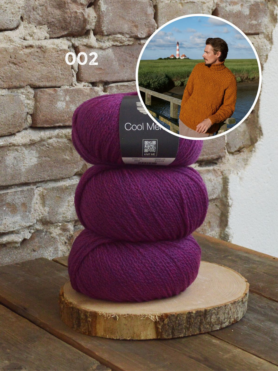 Strickpaket Cool Merino Pullover im Mustermix - für ihn