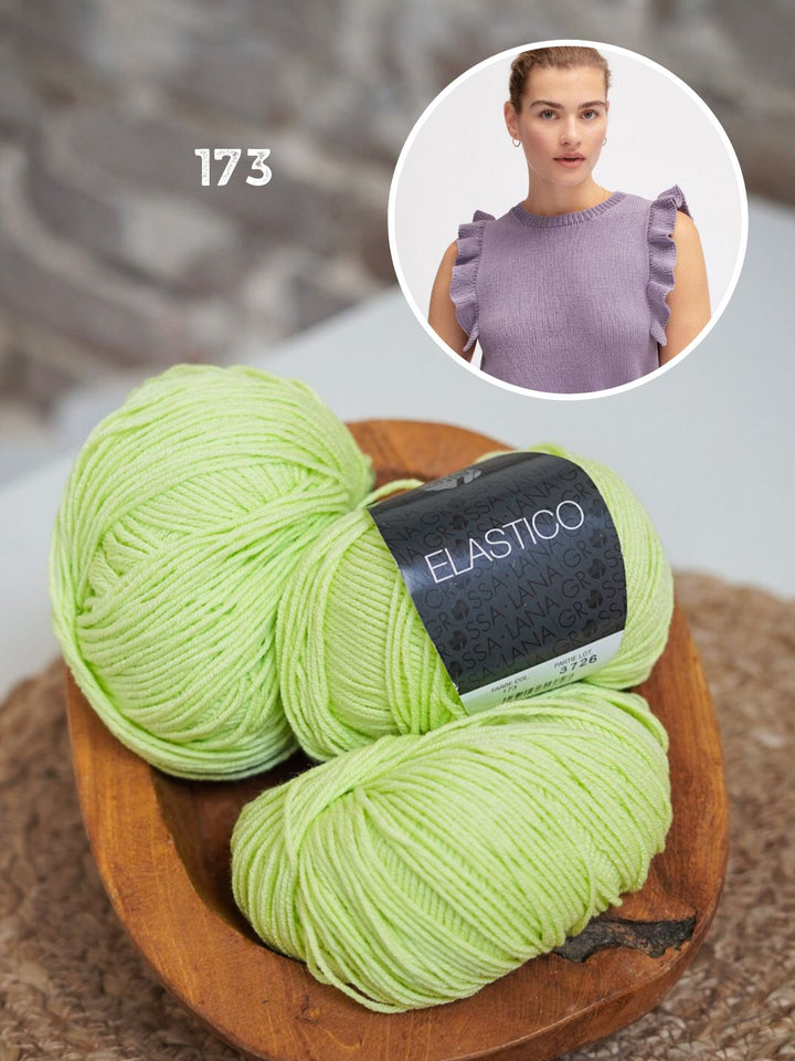 Strickpaket Elastico Top mit Rüschen