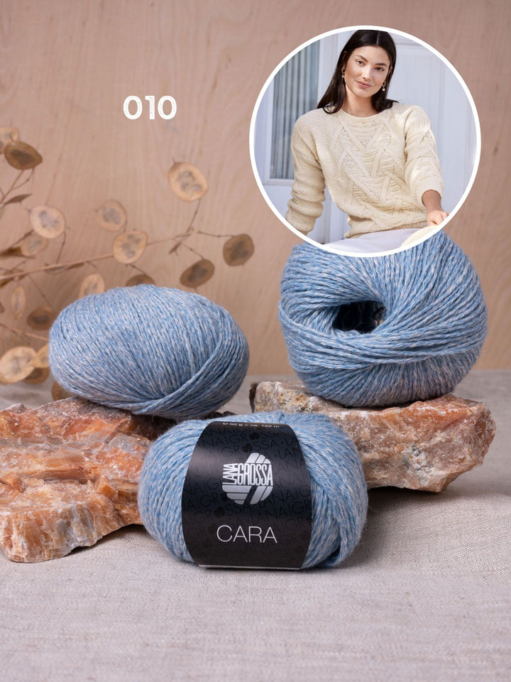 Strickpaket Cara Pullover mit dekorativem Muster