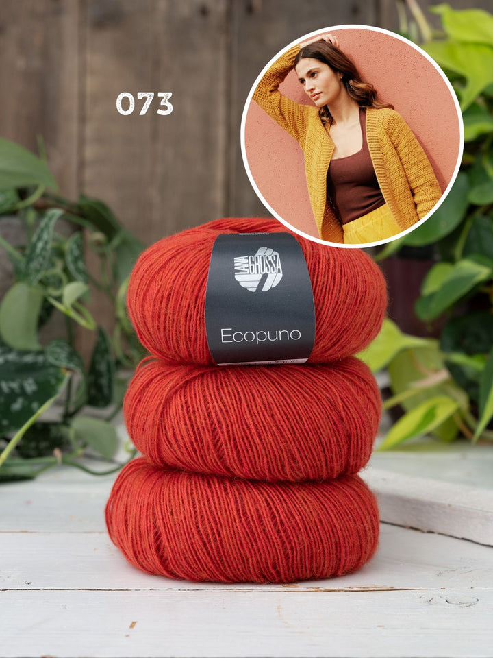 Häkelpaket Ecopuno Raglan Cardigan