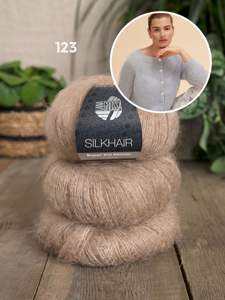 Strickpaket Silkhair Raglan-Jacke