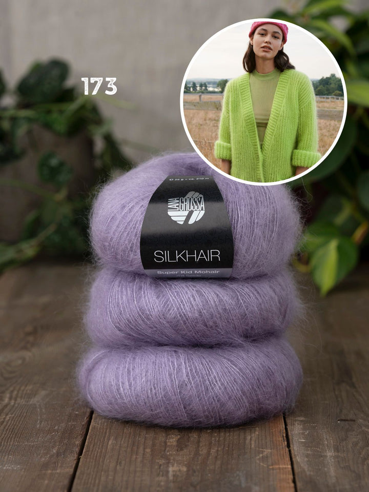 Strickpaket Silkhair Jacke