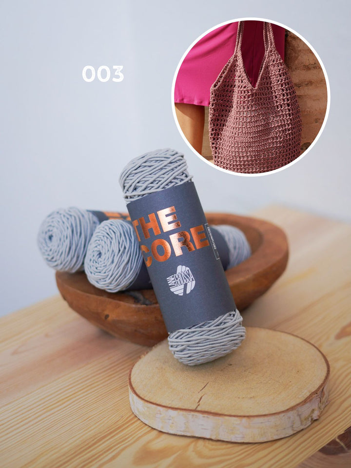 Häkelpaket The Core Tasche im Filetmuster