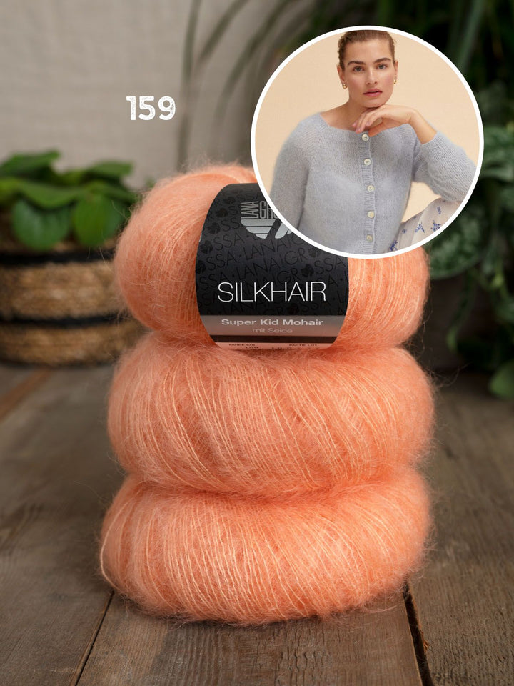 Strickpaket Silkhair Raglan-Jacke