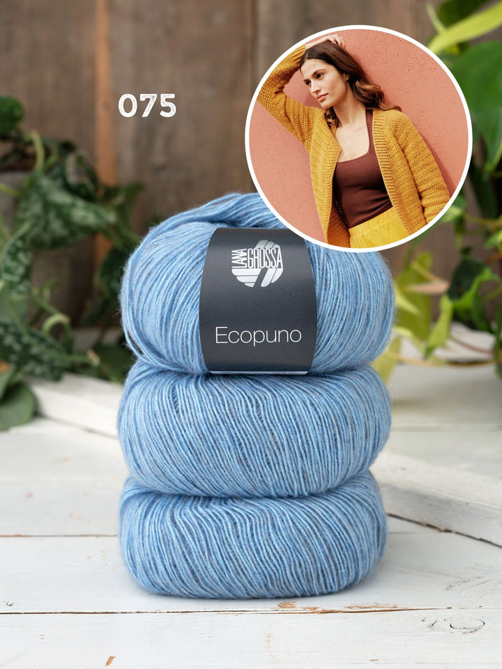 Häkelpaket Ecopuno Raglan Cardigan