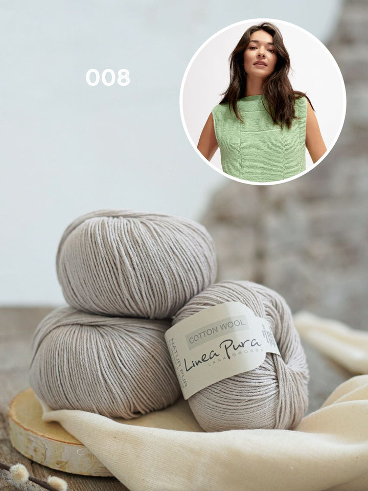 Strickpaket Cotton Wool Top