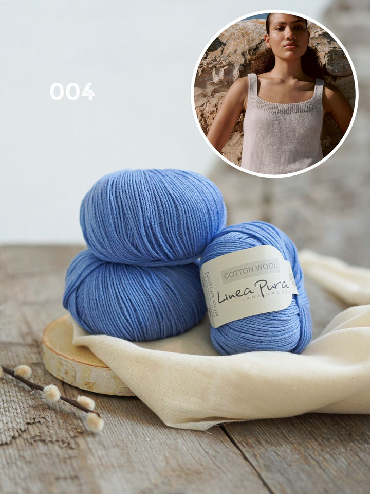 Strickpaket Cotton Wool Top