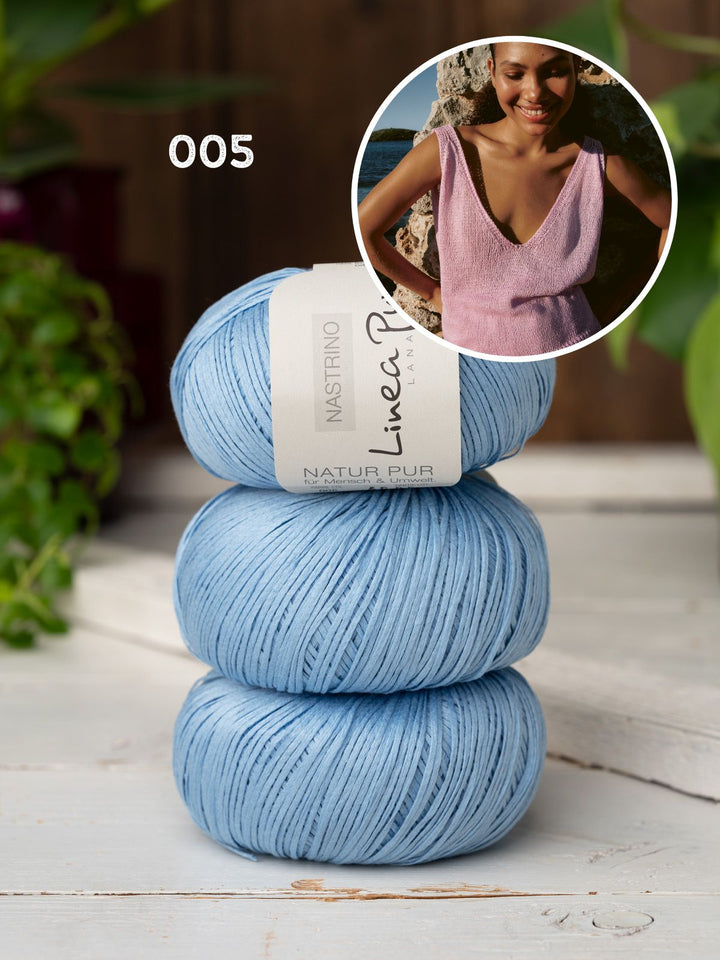 Strickpaket Nastrino Top glatt rechts