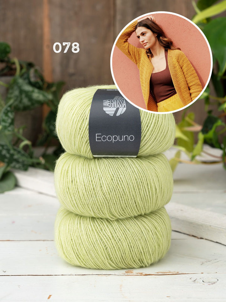 Häkelpaket Ecopuno Raglan Cardigan