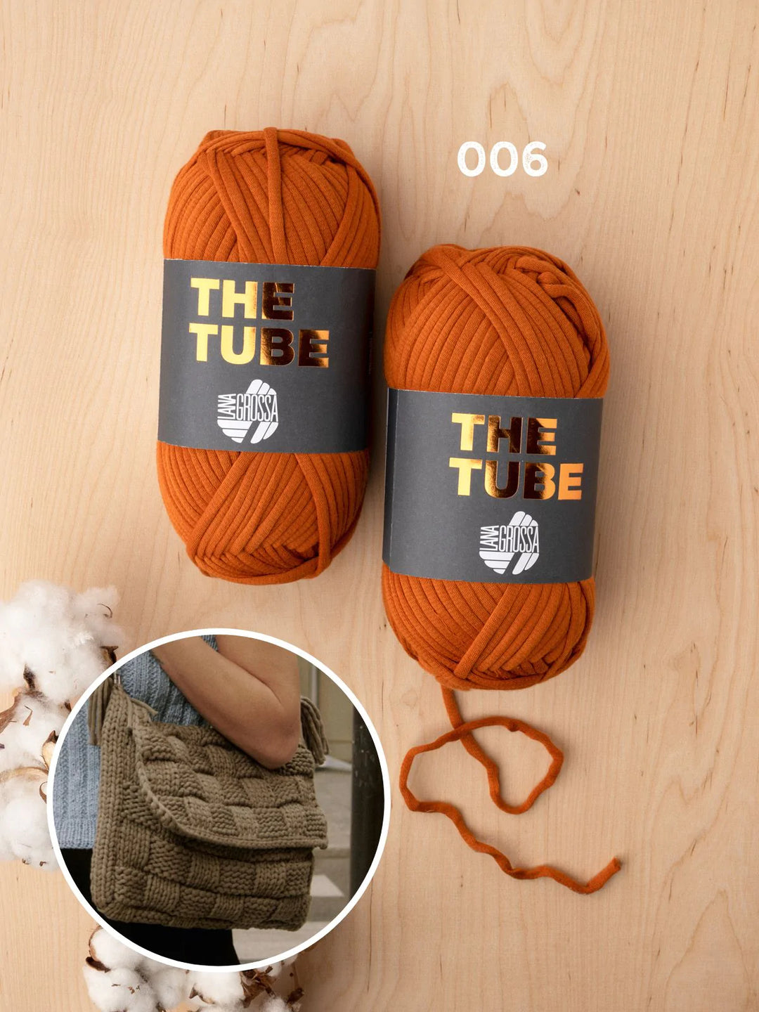 Strickpaket The Tube Gestrickte Tasche