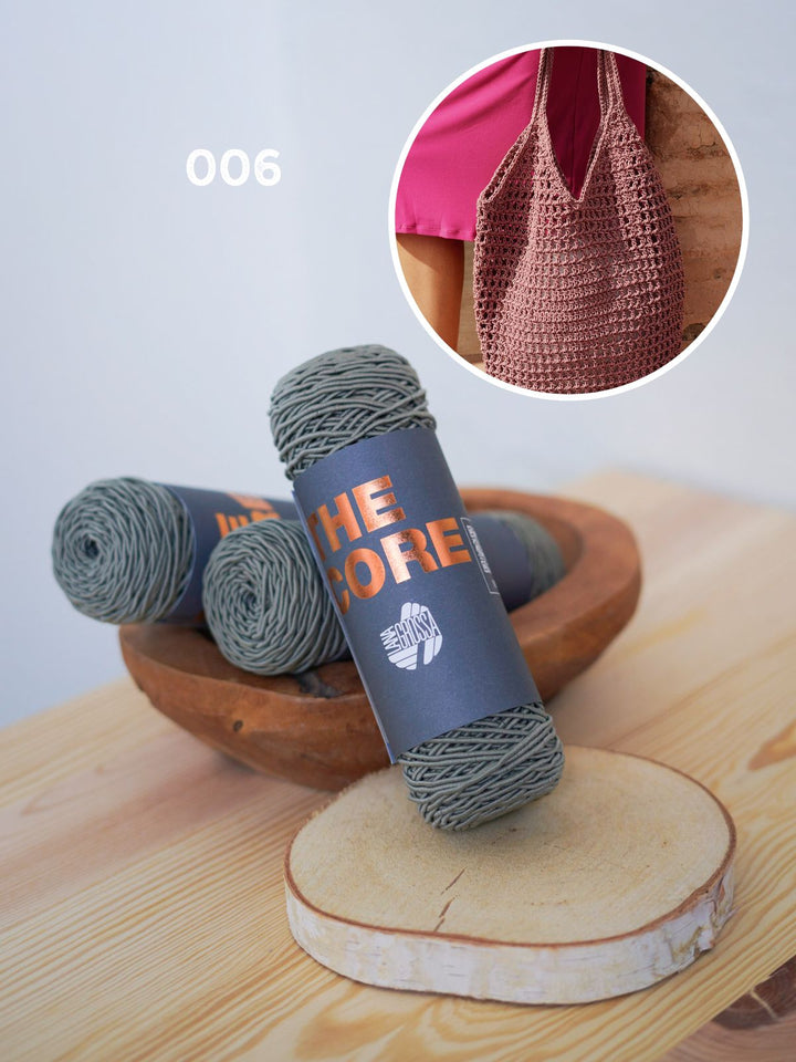 Häkelpaket The Core Tasche im Filetmuster