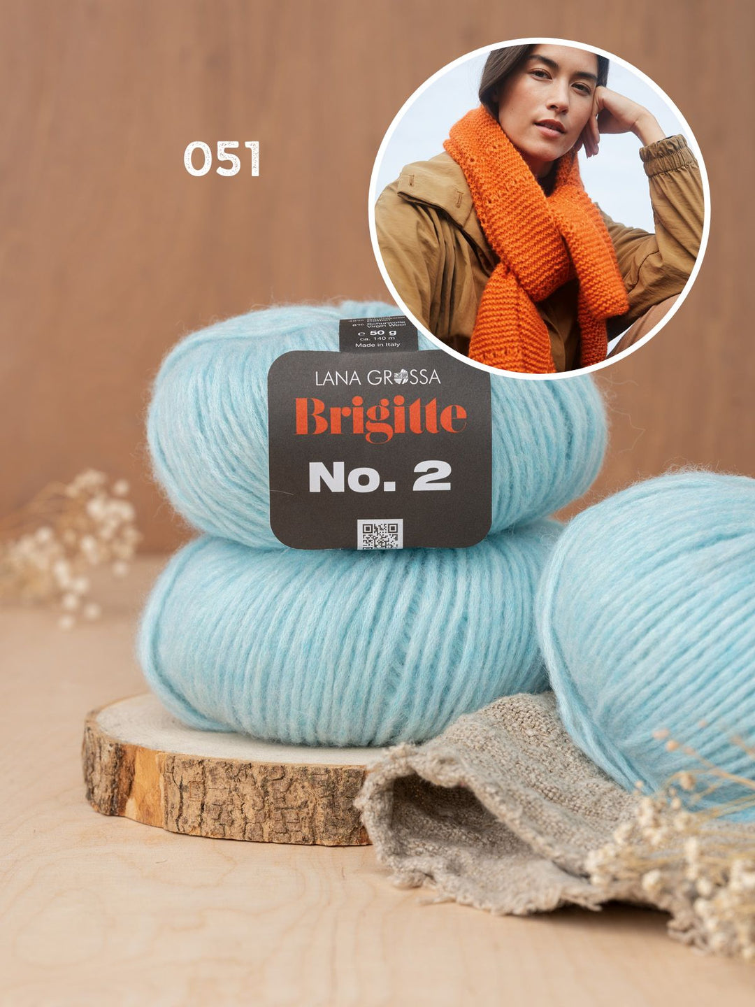 Strickpaket Brigitte No. 2 Schal