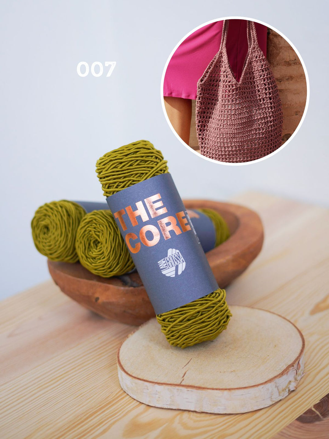 Häkelpaket The Core Tasche im Filetmuster