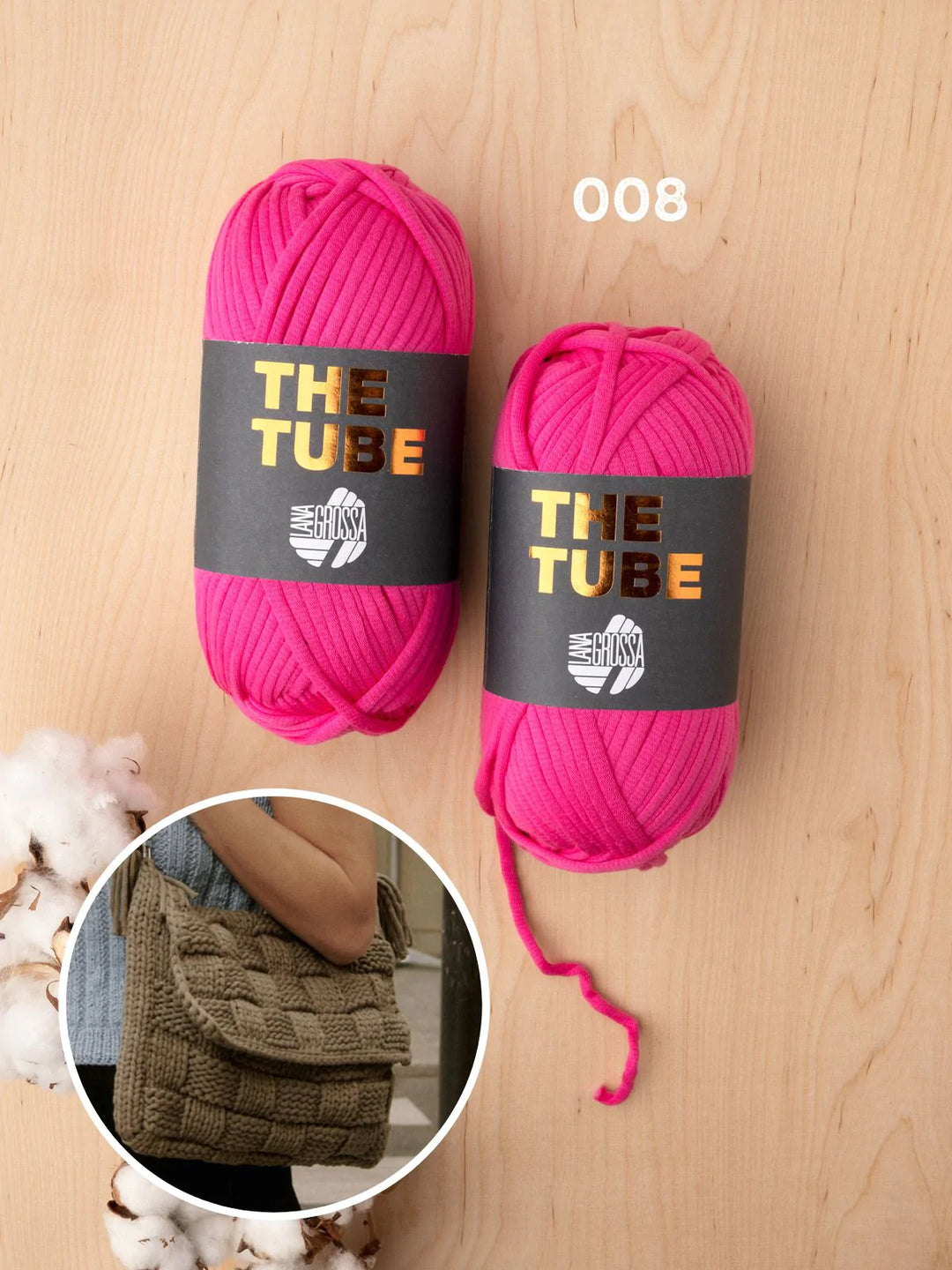 Strickpaket The Tube Gestrickte Tasche