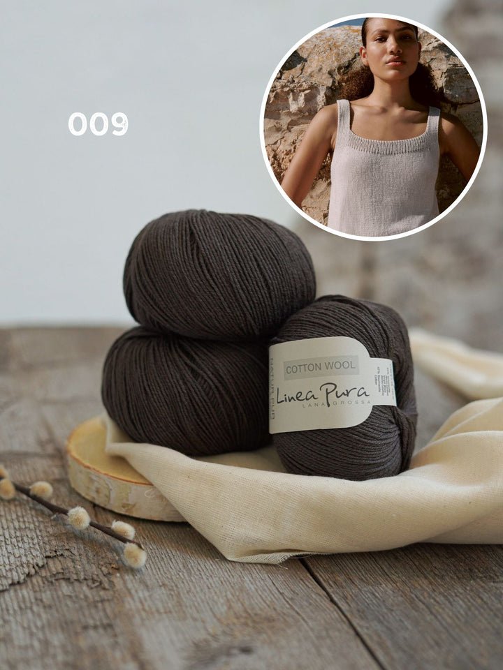 Strickpaket Cotton Wool Top