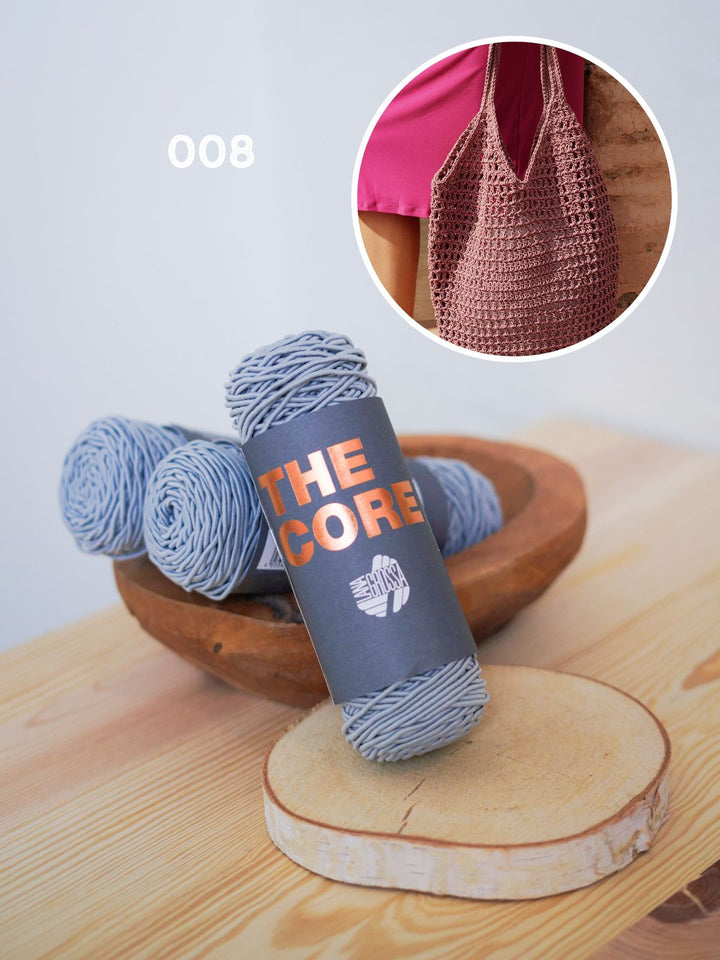 Häkelpaket The Core Tasche im Filetmuster